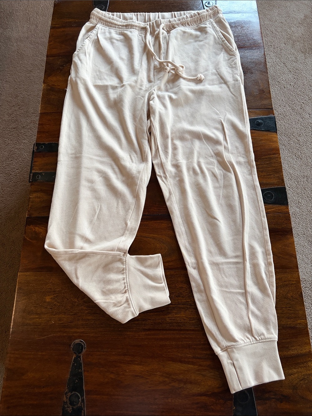 aerie Women’s Light Beige Drawstring Joggers